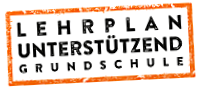 Ein Slogan-Bild mit dem Text "Lehrplan unterstützend Grundschule"