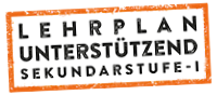 Ein Slogan-Bild mit dem Text "Lehrplan unterstützend Sekundarstufe-I"